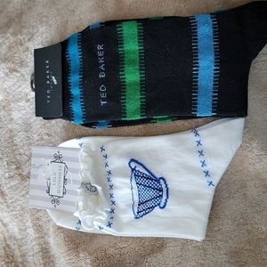 TED BAKER-LULU GUINNESS SOCKS 2-PAIR NEW